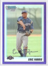 2010 Bowman Chrome Prospects Purple Refractors #BCP79 Eric Farris