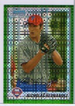 2010 Bowman Chrome Prospects X-Fractors (Green) #BCP123 Nicholas Hernandez