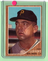 1962 Topps Base Set #36 Don Leppert