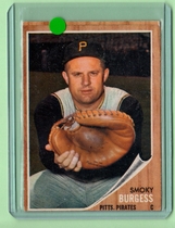 1962 Topps Base Set #389 Smoky Burgess