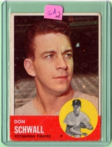 1963 Topps Base Set #344 Don Schwall