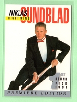 1991 Arena Draft Picks #15 Niklas Sundblad