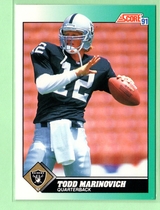 1991 Score Supplemental #37T Todd Marinovich