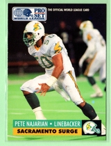 1991 Pro Set WLAF 150 #136 Pete Najarian