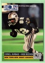 1991 Pro Set WLAF 150 #96 Cornell Burbage