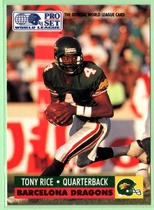 1991 Pro Set WLAF 150 #39 Tony Rice