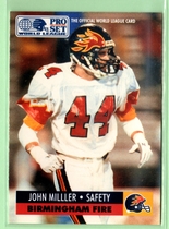 1991 Pro Set WLAF 150 #54 John Miller