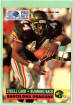 1991 Pro Set WLAF 150 #32 Lydell Carr