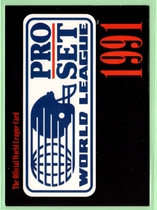 1991 Pro Set WLAF 150 #1 World League Logo