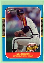 1987 Donruss Highlights #53 Nolan Ryan