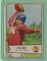 1954 Bowman Base Set #7 Kyle Rote