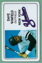 1981 Other Perma-Graphics Super Star Credit Cards #21 Dave Winfield
