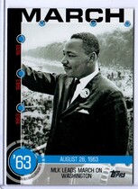 2015 Topps Baseball History #5A Mlk Leads March On Washington