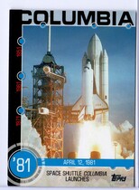 2015 Topps Baseball History #12A Space Shuttle Columbia Launches