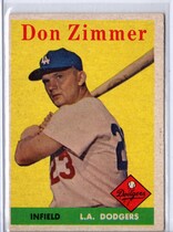 1958 Topps Base Set #77 Don Zimmer wh