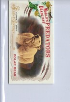 2014 Topps Allen & Ginter Mini Worlds Deadliest Predators #WDP-01 Polar Bear