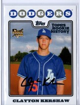 2018 Topps Archives Topps Rookie History #NNO Clayton Kershaw