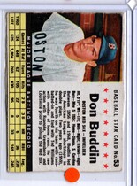 1961 Post Cereal #53 Don Buddin