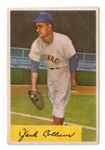 1954 Bowman Base Set #204 Jack Collum