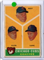 1960 Topps Base Set #457 Cubs Coaches