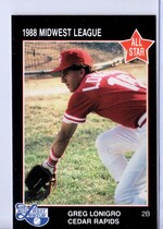 1988 Grand Slam Midwest League All Stars #9 Greg Lonigro