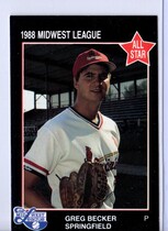 1988 Grand Slam Midwest League All Stars #27 Greg Becker