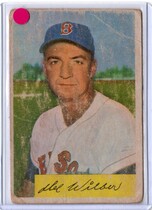 1954 Bowman Base Set #178 Del Wilber