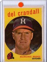 1959 Topps Base Set #425 Del Crandall