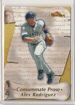 2000 Fleer Showcase Consummate Prose #2 Alex Rodriguez