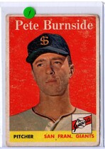 1958 Topps Base Set #211 Pete Burnside