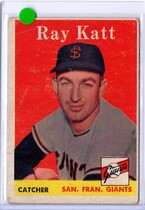 1958 Topps Base Set #284 Ray Katt