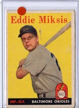 1958 Topps Base Set #121 Eddie Miksis