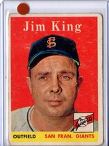 1958 Topps Base Set #332 Jim King