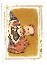 2014 Topps Allen & Ginter Coincidence #AGC-02 King Umberto & The Waiter From Monz