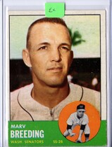 1963 Topps Base Set #149 Marv Breeding