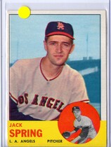 1963 Topps Base Set #572 Jack Spring