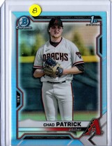 2021 Bowman Chrome Draft Sky Blue Refractor #BDC-51 Chad Patrick