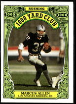 1986 Topps 1000 Yard Club #1 Marcus Allen