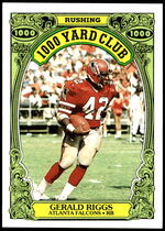 1986 Topps 1000 Yard Club #2 Gerald Riggs