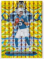 2024 Panini Mosaic Yellow Reactive Mosaic #92 Anthony Richardson