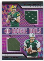 2023 Panini Illusions Rookie Idols Dual Memorabilia Red #RM-CF Brett Favre|Sean Clifford