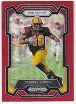 2024 Panini Prizm Draft Picks Ruby Wave Prizm #6 Terrell Suggs