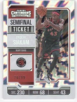 2023 Panini Contenders Semifinal Ticket #30 Pascal Siakam