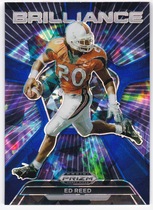 2024 Panini Prizm Draft Picks Brilliance Blue Ice Prizm #9 Ed Reed