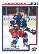 2012 Score Base Set #320 Brandon Dubinsky