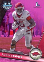 2023 Bowman Chrome University Pink Refractor #24 Raheim Sanders