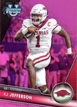 2023 Bowman Chrome University Pink Refractor #97 Kj Jefferson