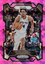 2023 Panini Prizm Pink Ice Prizm #95 Devin Vassell