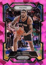 2023 Panini Prizm Pink Ice Prizm #249 Obi Toppin