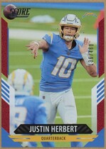 2021 Score Dots Red #233 Justin Herbert